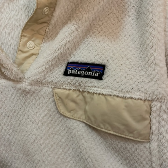 Patagonia white/cream Retool Snap T Pullover Sweater - Picture 3 of 4